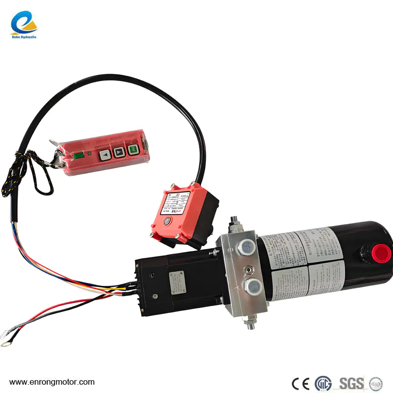 24V 0.8kW 1.2L Unit Kuasa Hidraulik Custom